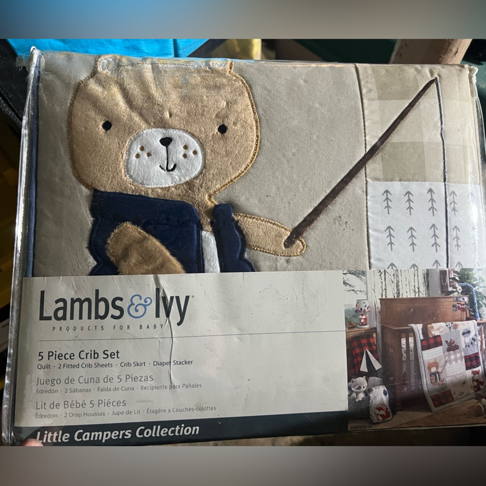 Lambs and Ivy 5 Piece Crib Bedding Set